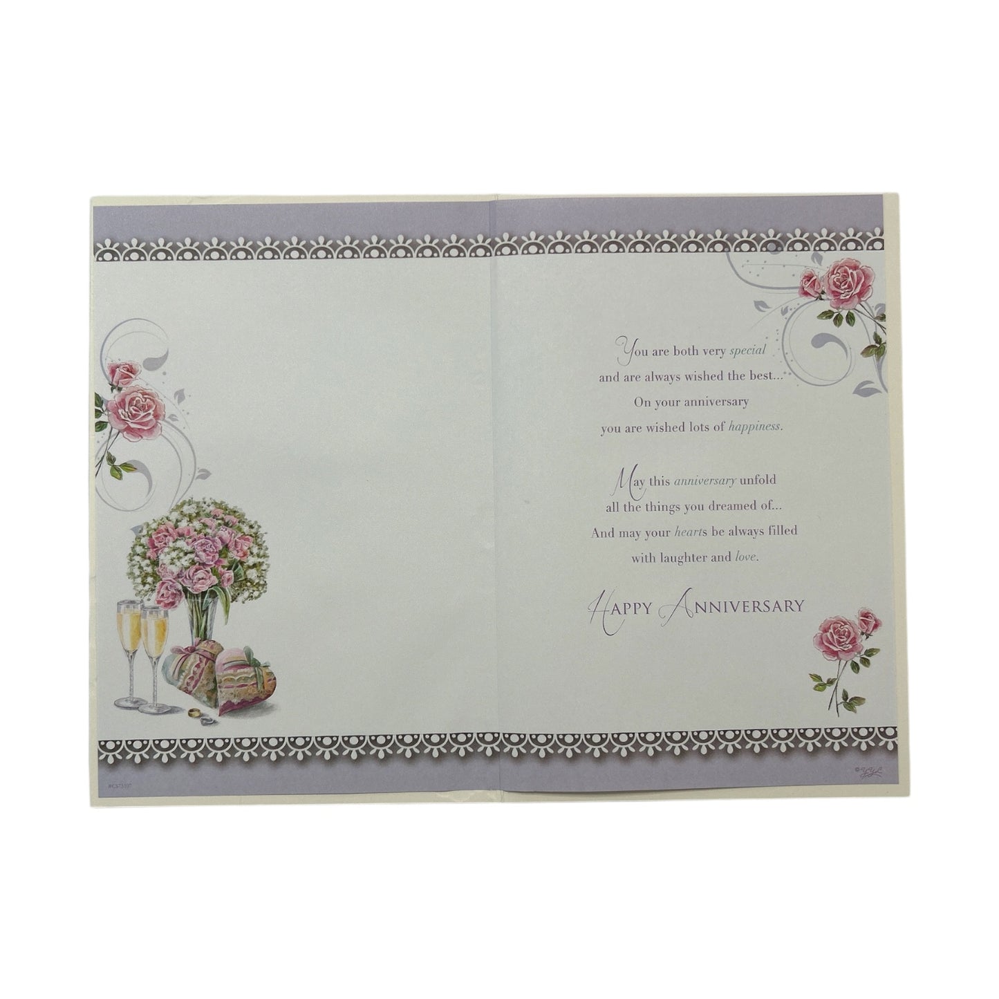 To Son & Daughter-In-Law Traditional Anniversary Celebrity Style Card