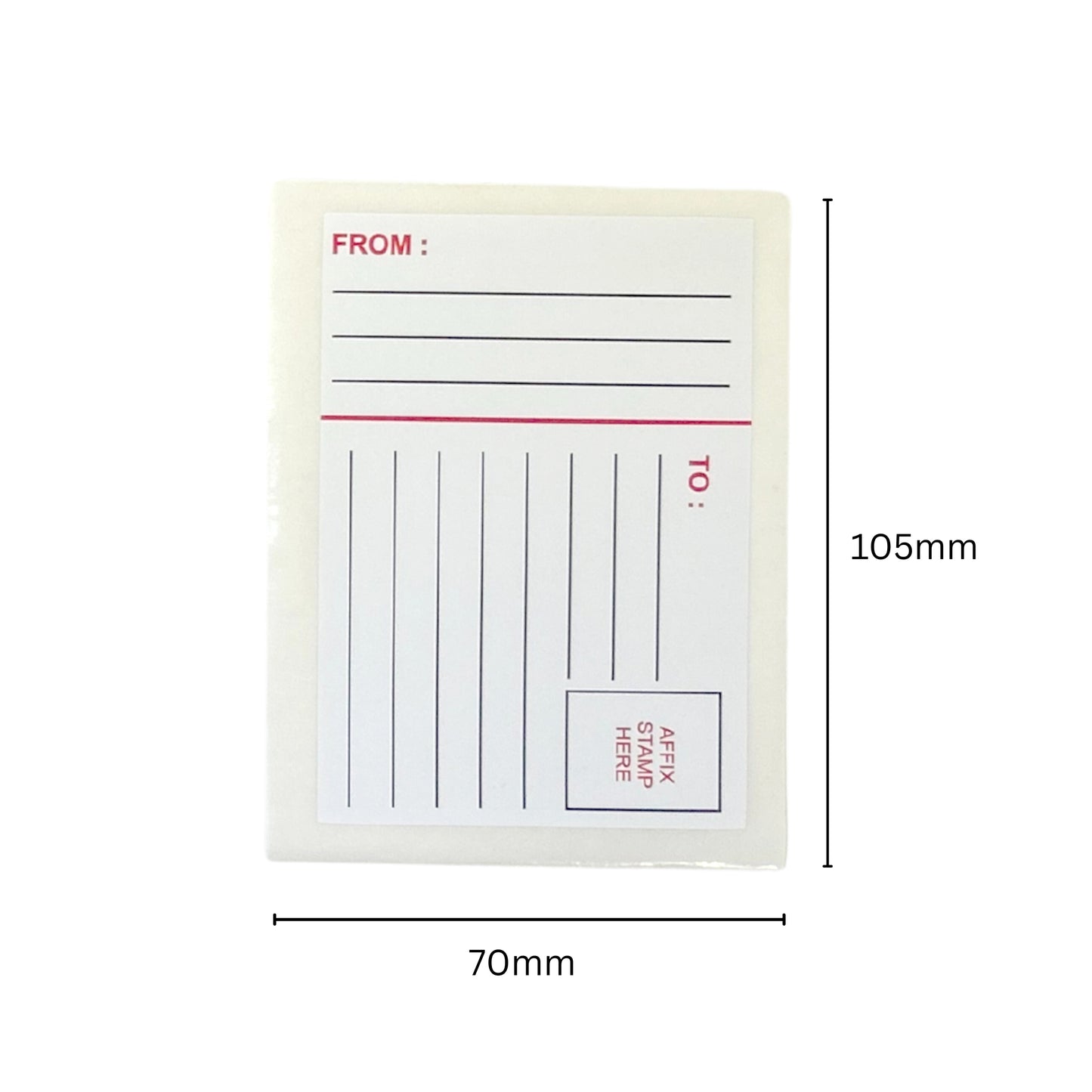 Pack of 84 Return Address 80x110mm Printed Labels