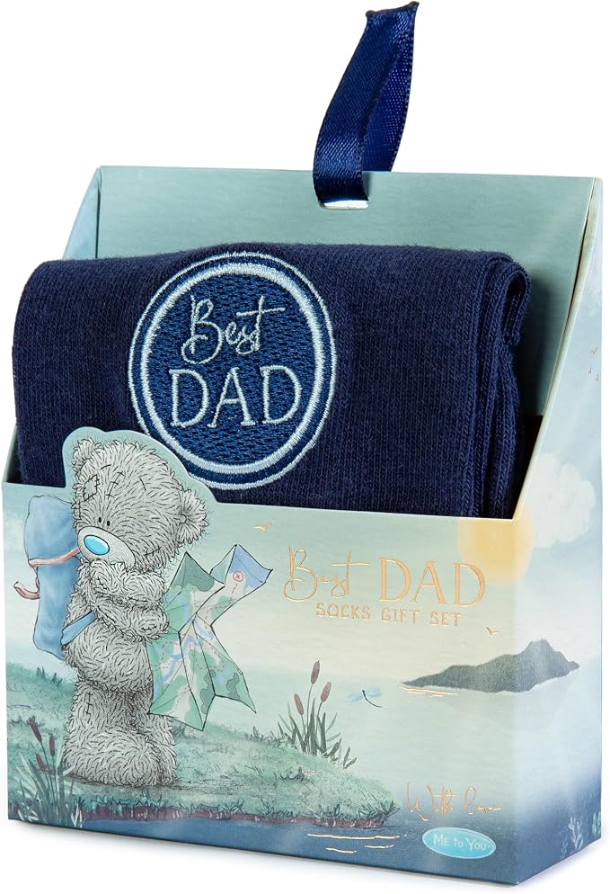 Me to You 'Best Dad' Socks In Gift Box For Father's Day Birthday Official Collection