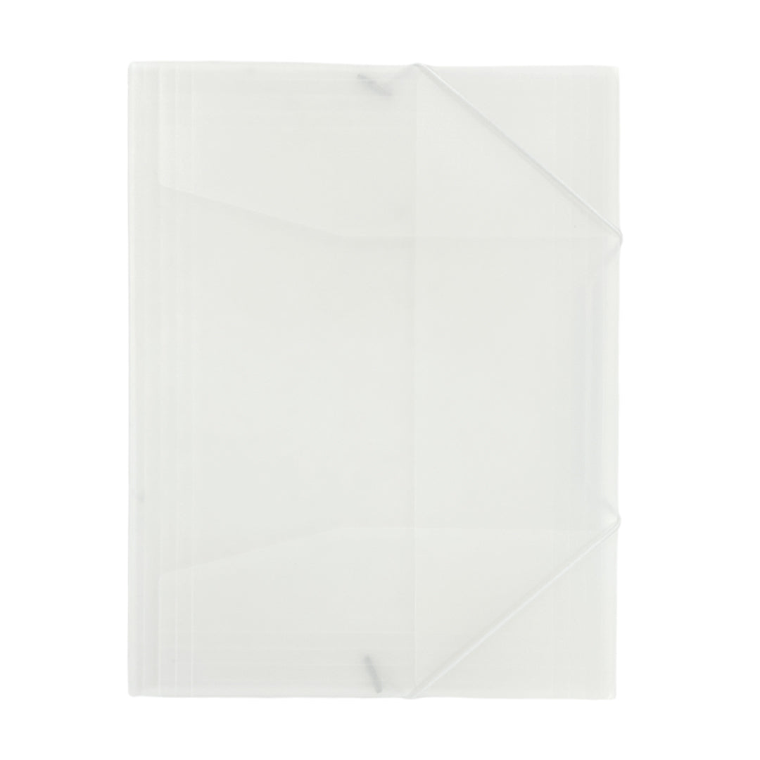 Janrax A4 Clear 3 Flap Folder with Elasticated Closure