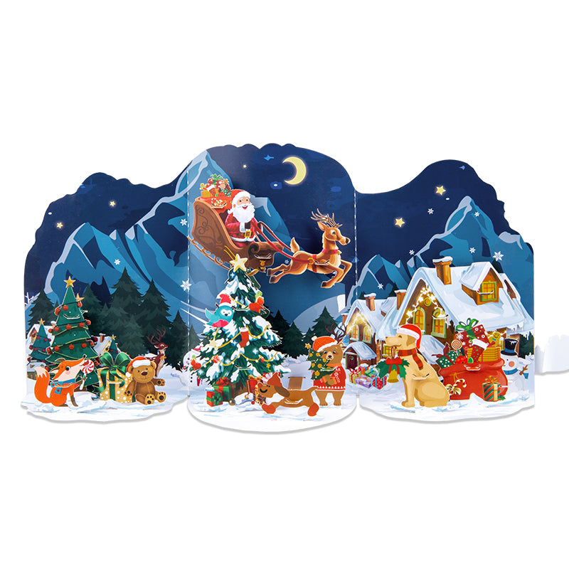 Santa’s Sleigh Ride 3D Pop Up Christmas Card
