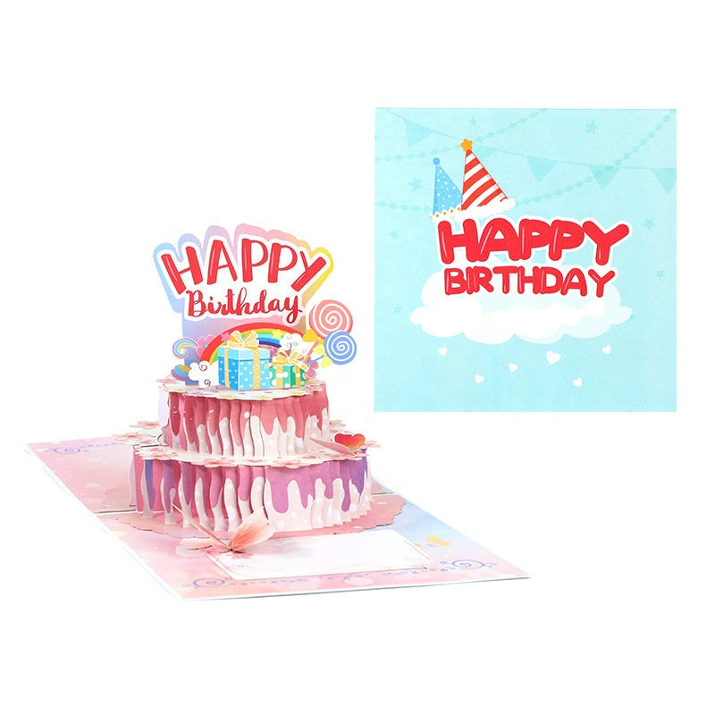 Dream Girl Cake 3D Pop Up Birthday Card