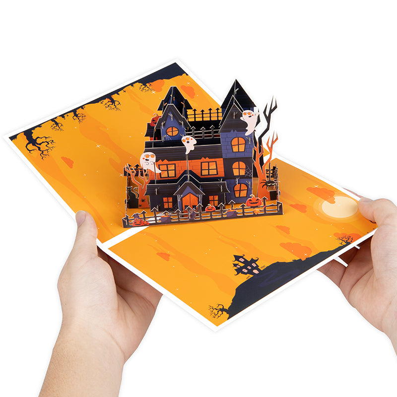 House of Horrors 3D Pop Up Halloween Card