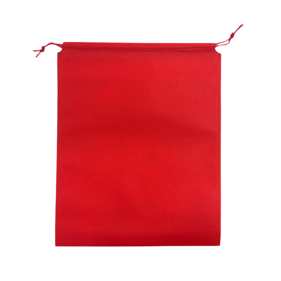 Pack of 25 Red Coloured 32x22cm Non-Woven Drawstring Bags