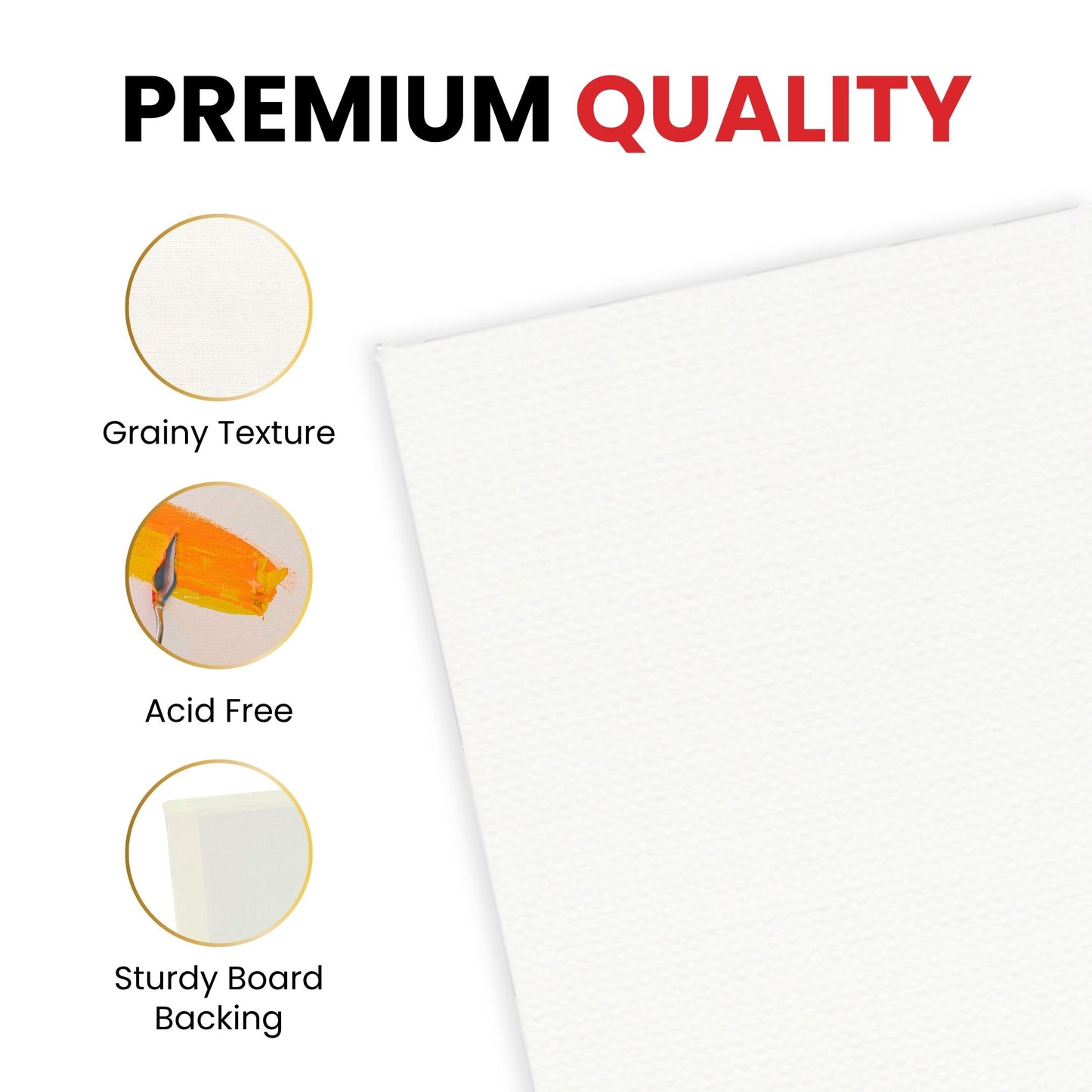 20x30cm Blank White Flat Stretched Board Art Canvas By Janrax