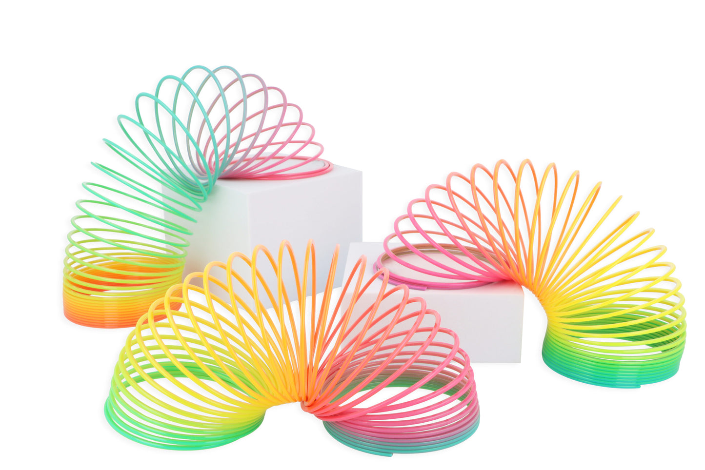 Rainbow Colour Magic Slinky Spring 7.5cm