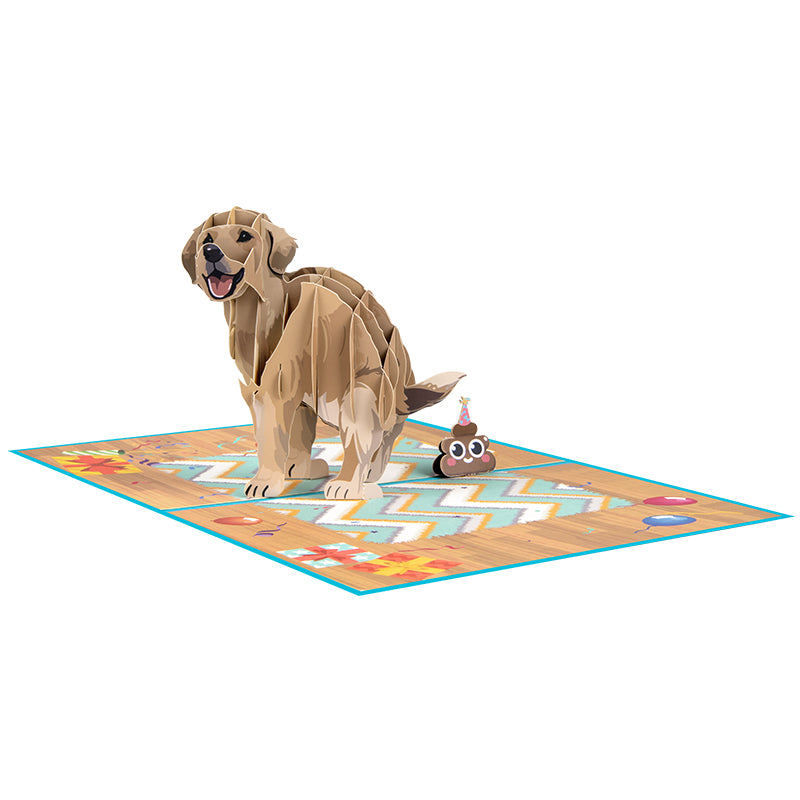 Paws & Punchlines Funny Pop Up Birthday Card