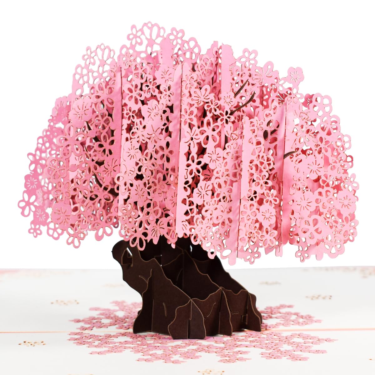 Cherry Blossoms Tree 3D Pop Up Greeting Card - Valentine's Day Anniversary Birthday