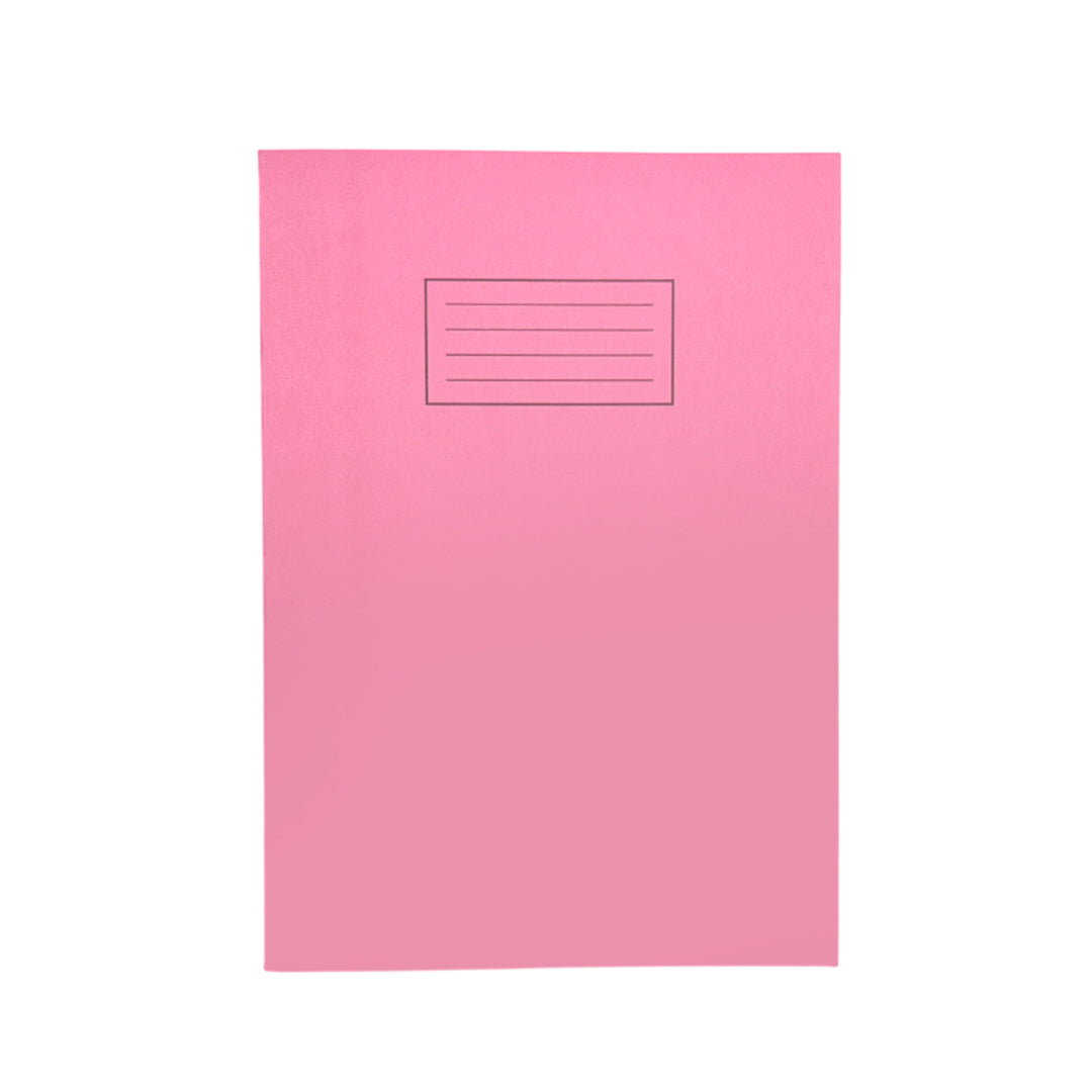 Janrax A4 Pink 80 Pages Feint and Ruled Exercise Book