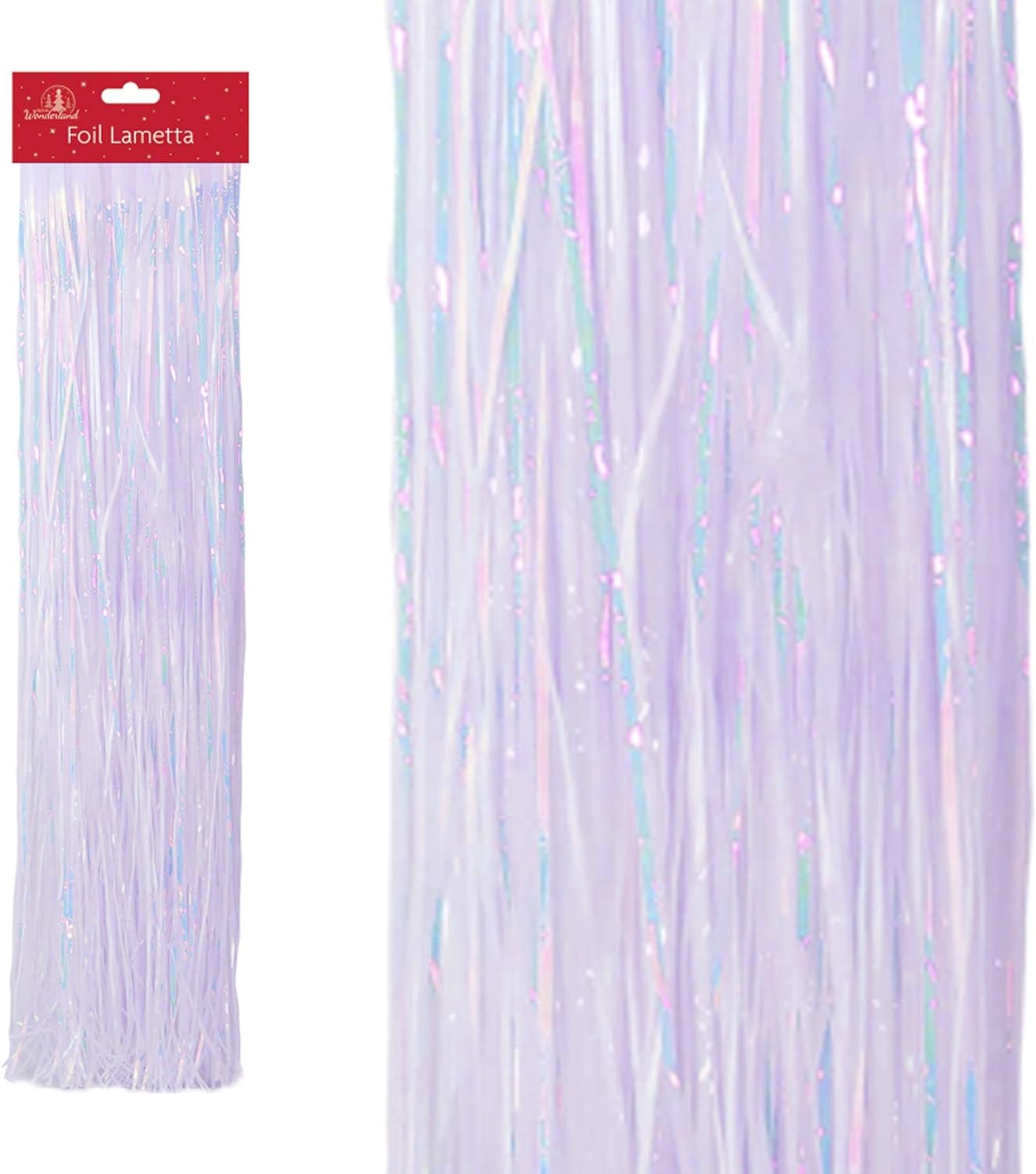 Iridescent Foil Lametta Christmas Tree Decoration