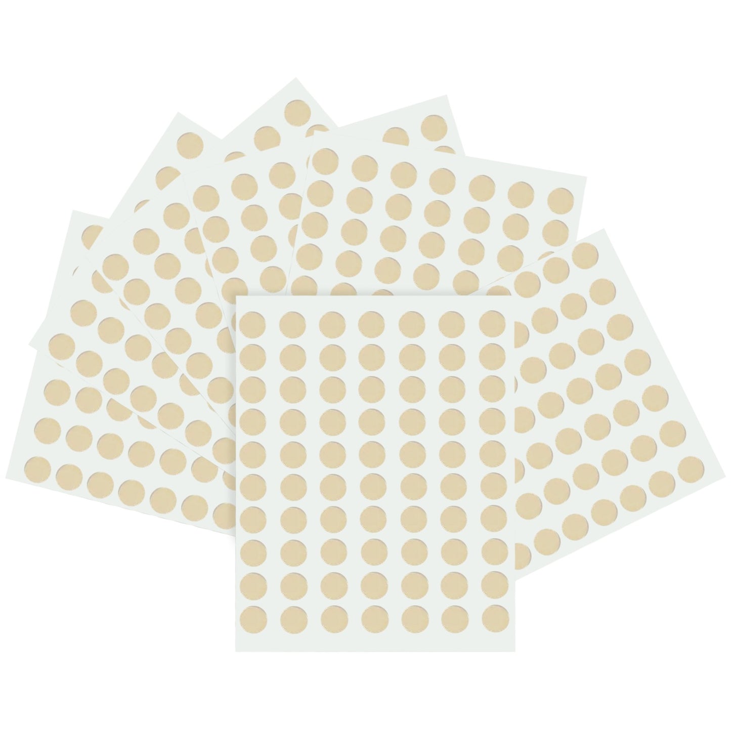 Pack of 560 Gold 8mm Round Labels - Stickers