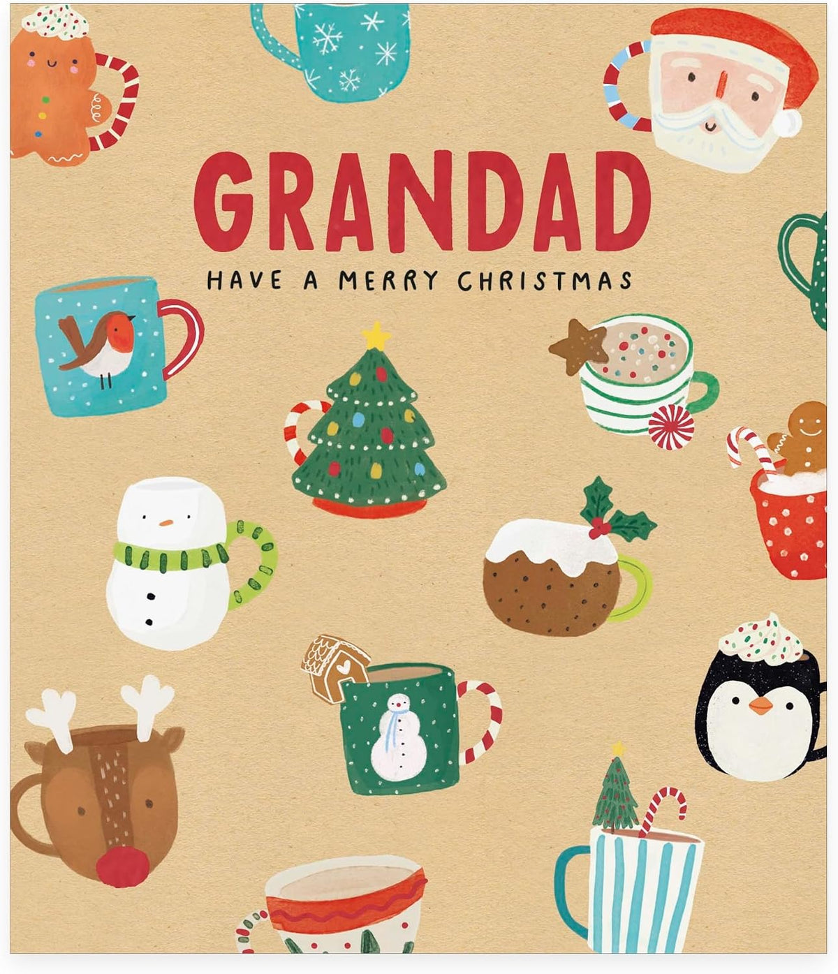Xmas Icons Grandad Christmas Card
