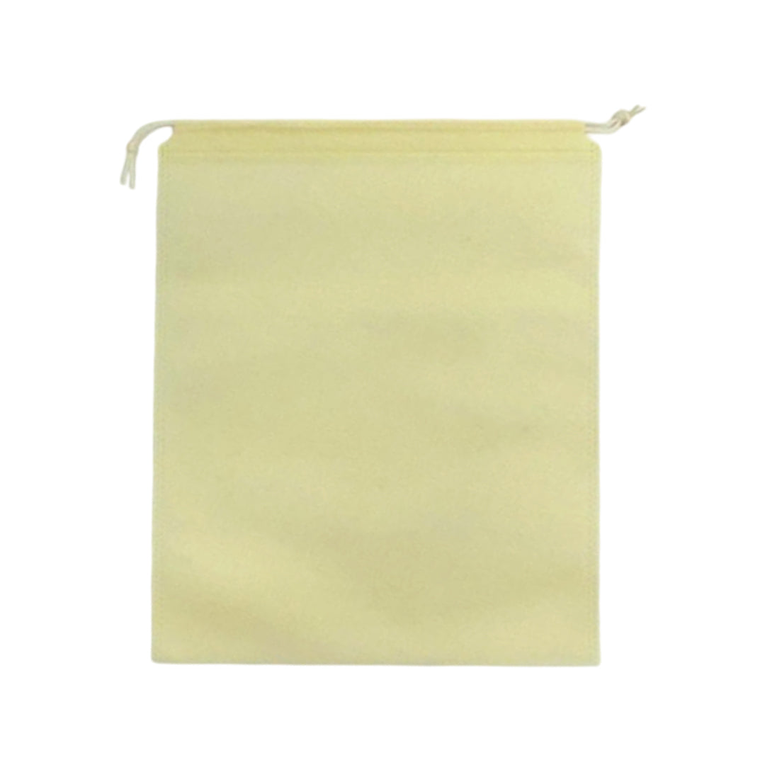 Pack of 100 Ivory Coloured 32x22cm Non-Woven Drawstring Bags