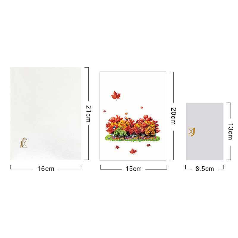 Majestic Maple Autumn 3D Pop Up Greeting Card