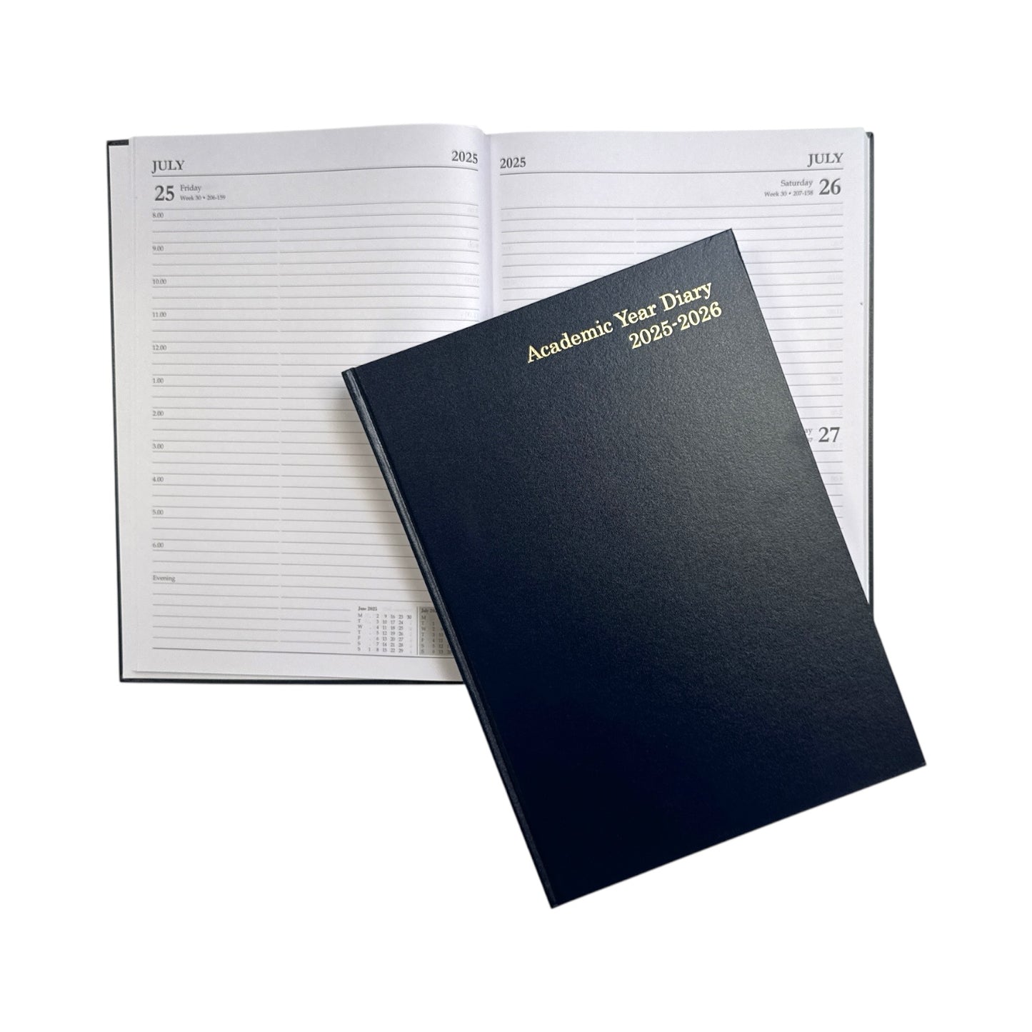 Janrax 2025-2026 A4 Day Per Page Blue Academic Diary