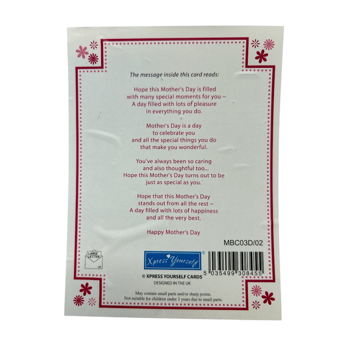 To Mum Lovely Pink Flowers Bouquet Design Mother's Day Boxed Card