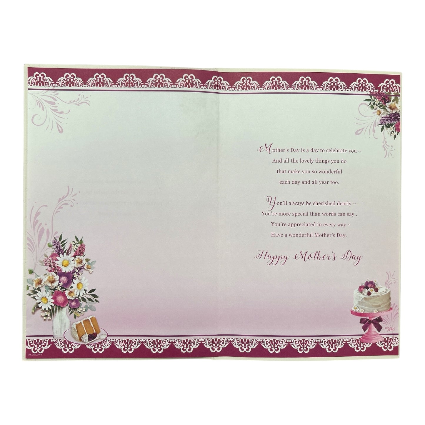 Mothering Sunday Floral Design Keepsake Mother's Day Boxed Card