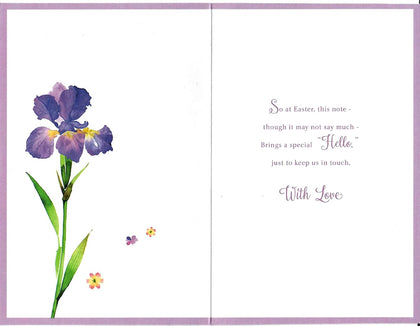 Lovely Verse Glitter Finished Design Easter Card