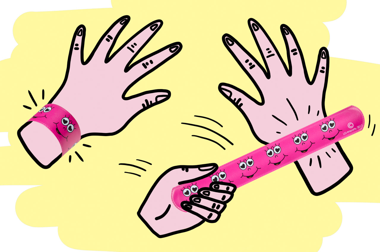 Pack of 36 Emotion Face Snap Bracelets