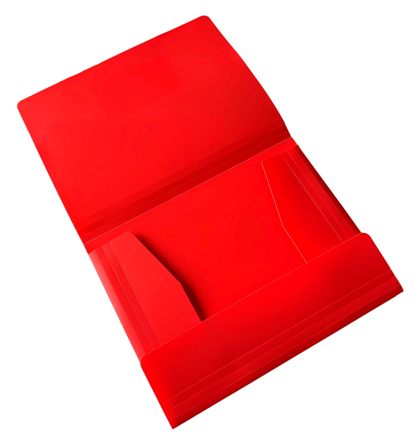 Pack of 12 A4 Red 3 Flap Folders with Elasticated Closure