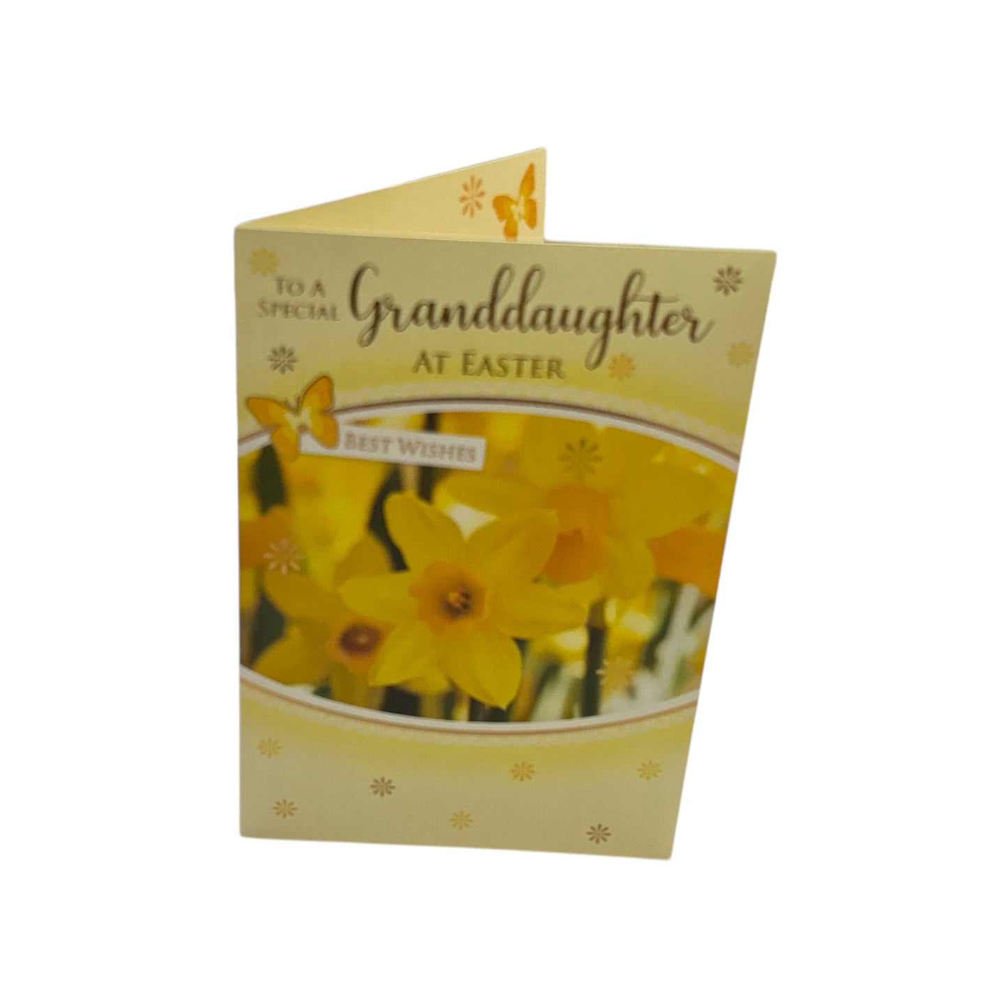 To A Special Granddaughter Yellow Daffodil Flowers Design Easter Card