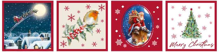 Pack of 32 Traditional Christmas Gift Tags