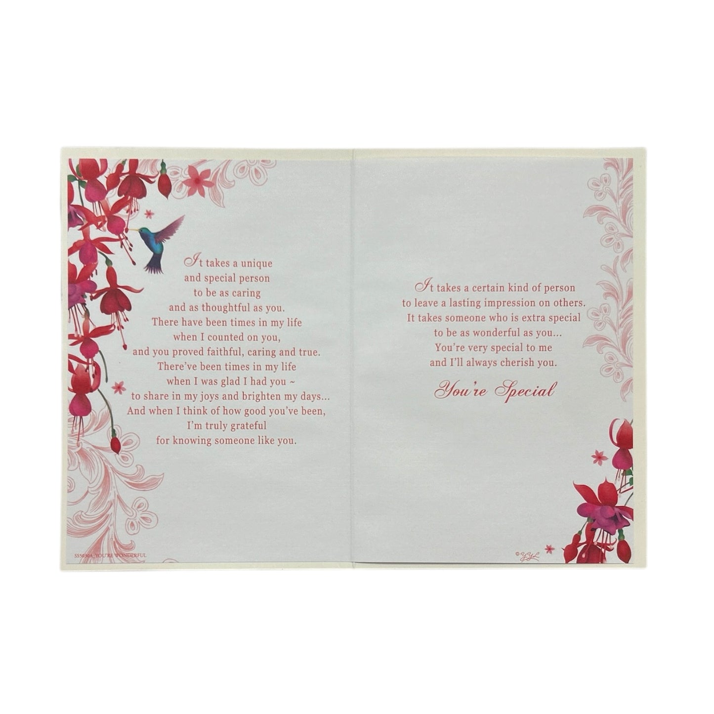 For A Wonderful Person Sentimental Verses Greeting Card