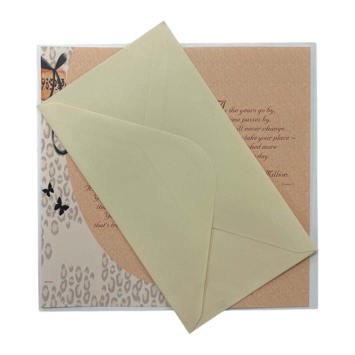 Thanks Mum For Everything Animal Print Design Mother's Day Card