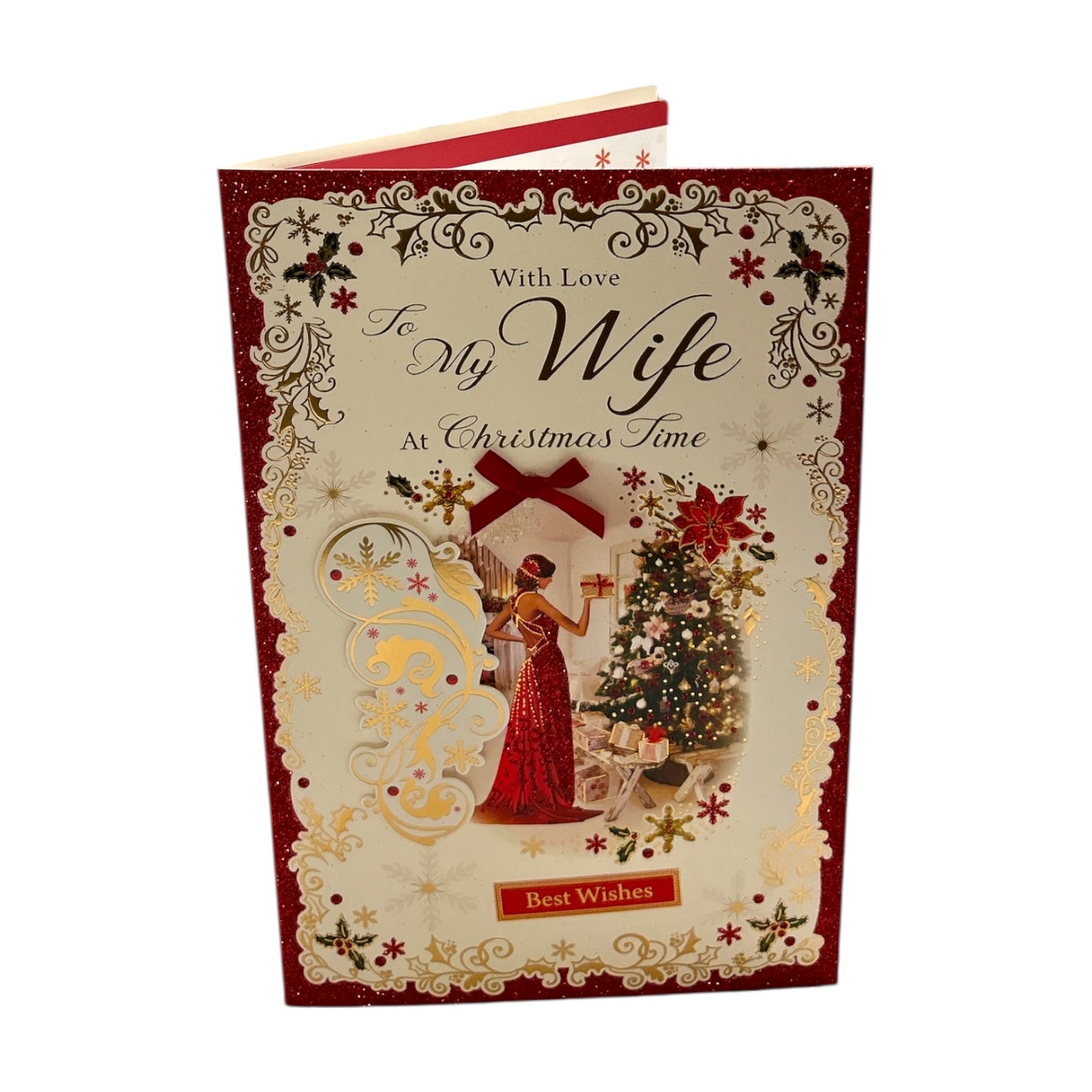 With Heartfelt Love to My Wife Christmas Card