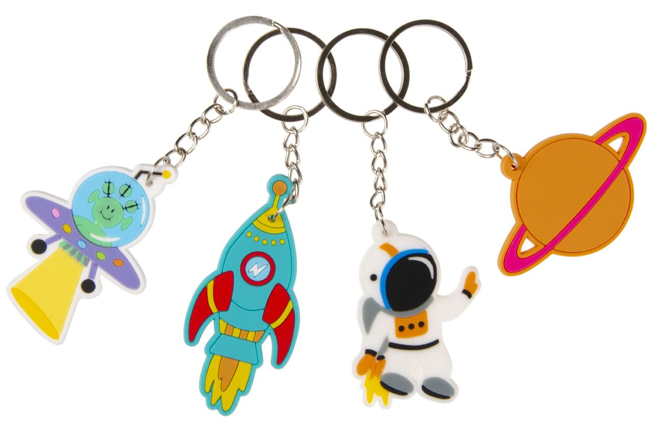 Pack of 48 Space Design Keychains