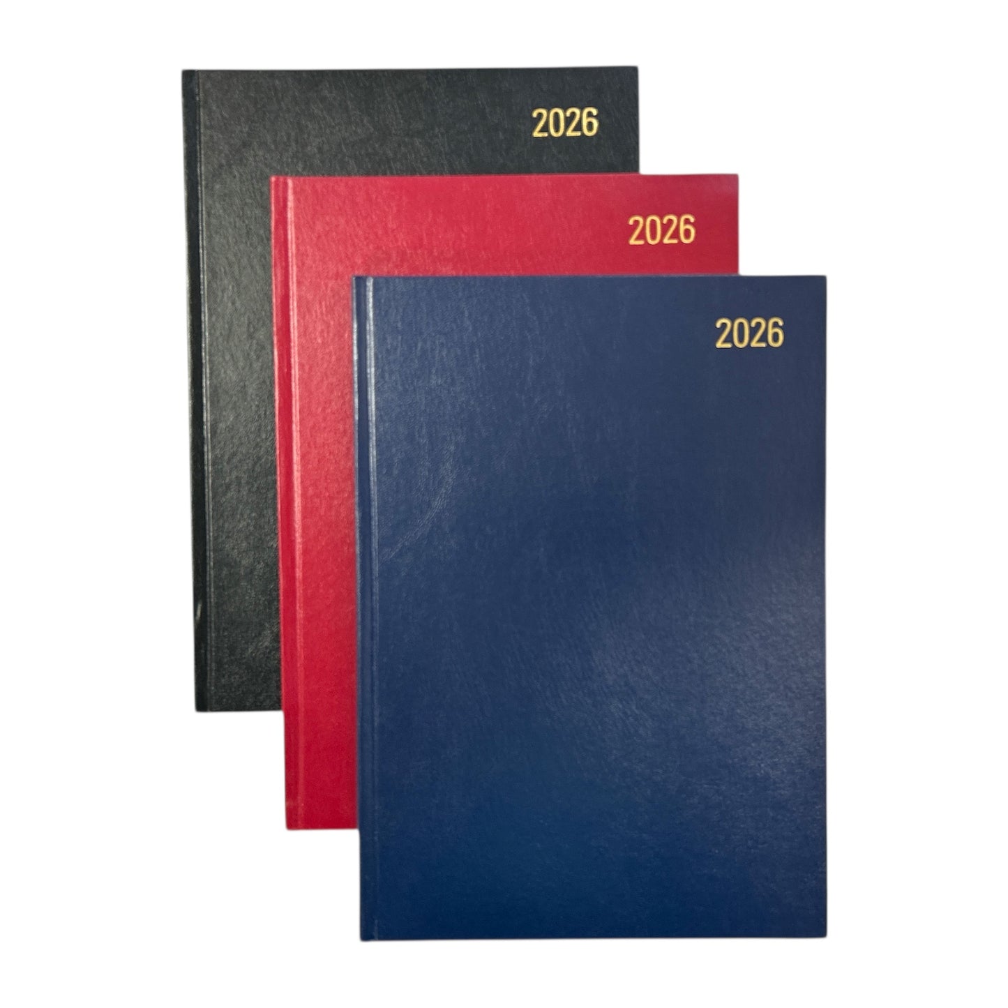 Janrax 2026 A4 Week To View Burgundy Desk Diary