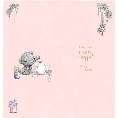 Bear With Stack Of Tea Cups Nan Mother's Day Card
