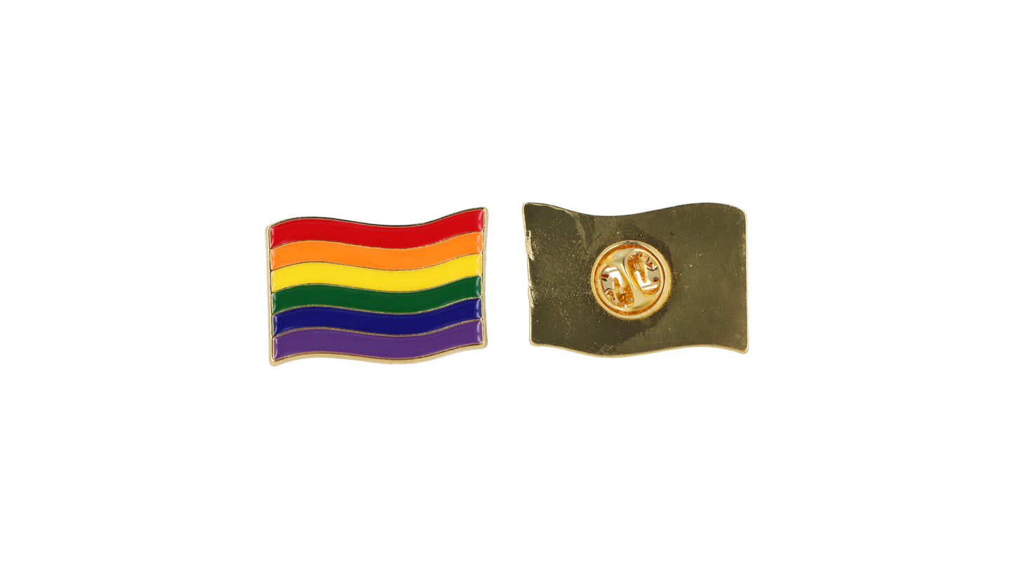 Rainbow Pride Flag Metal Pin Badge