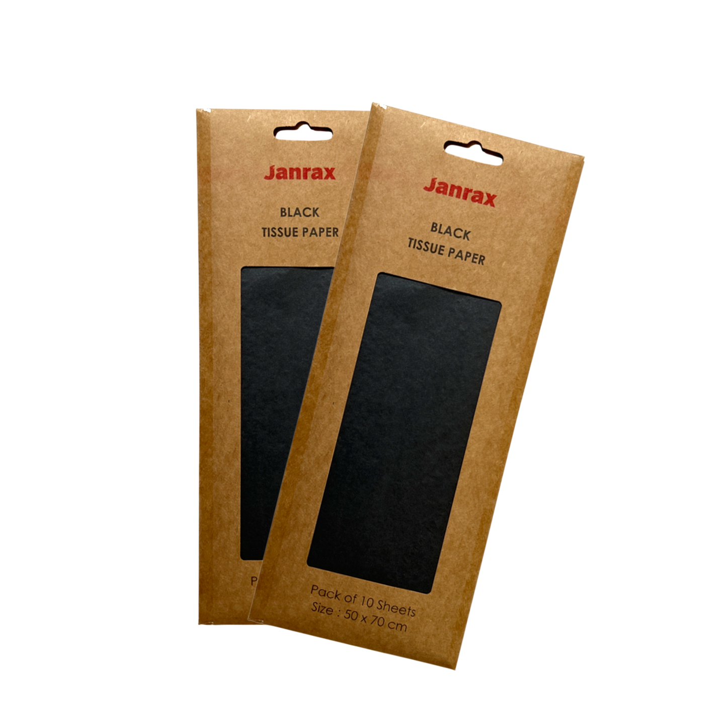 Pack of 10 Black Acid Free 50 x 70cm Tissue Paper Sheets