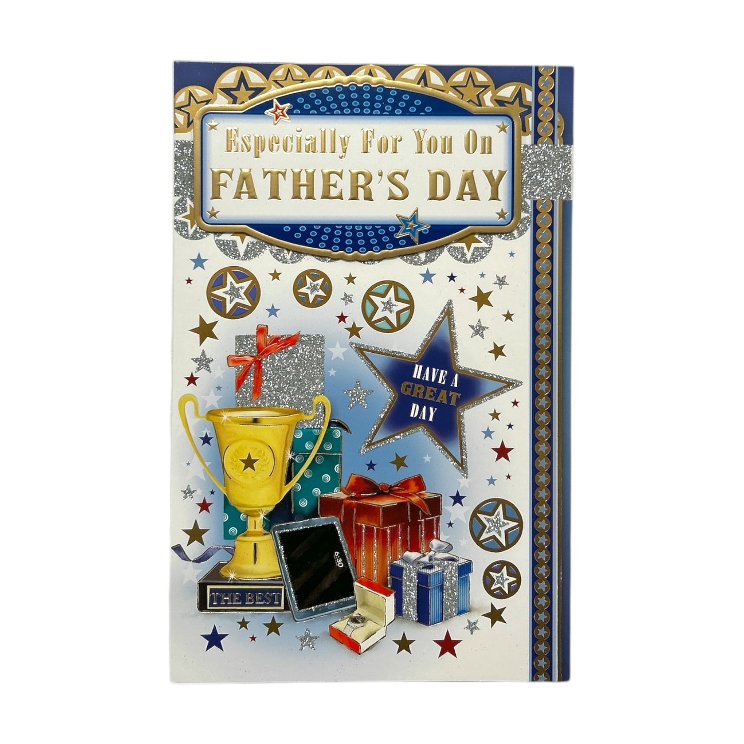 Especially For You Trophy And Gift Boxes Design Father's Day Card