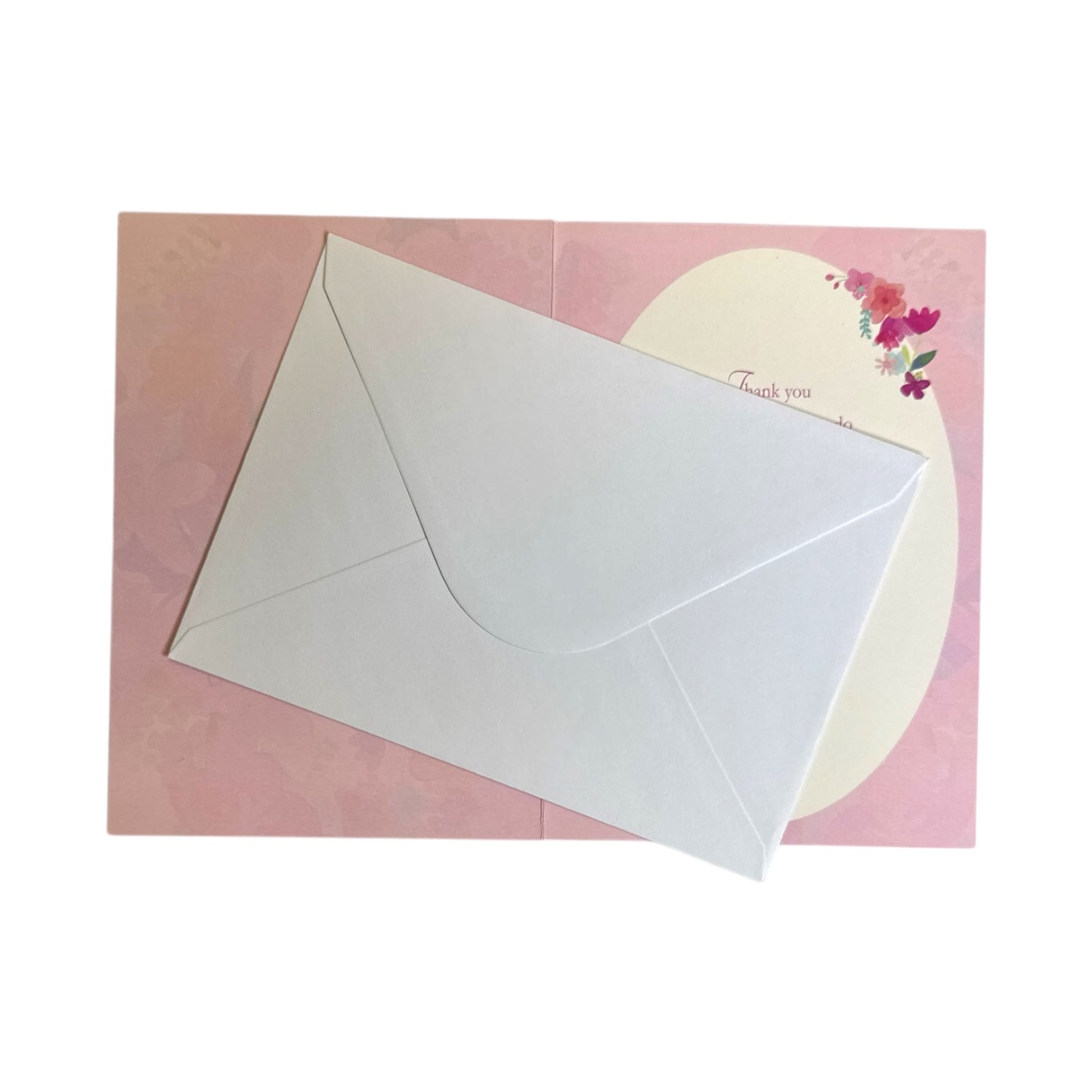 With Love To My Wife Pink Flowers Design Mother's Day Card