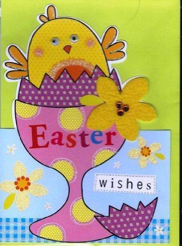 Quirky Easter Card With Googly-Eyed Chick
