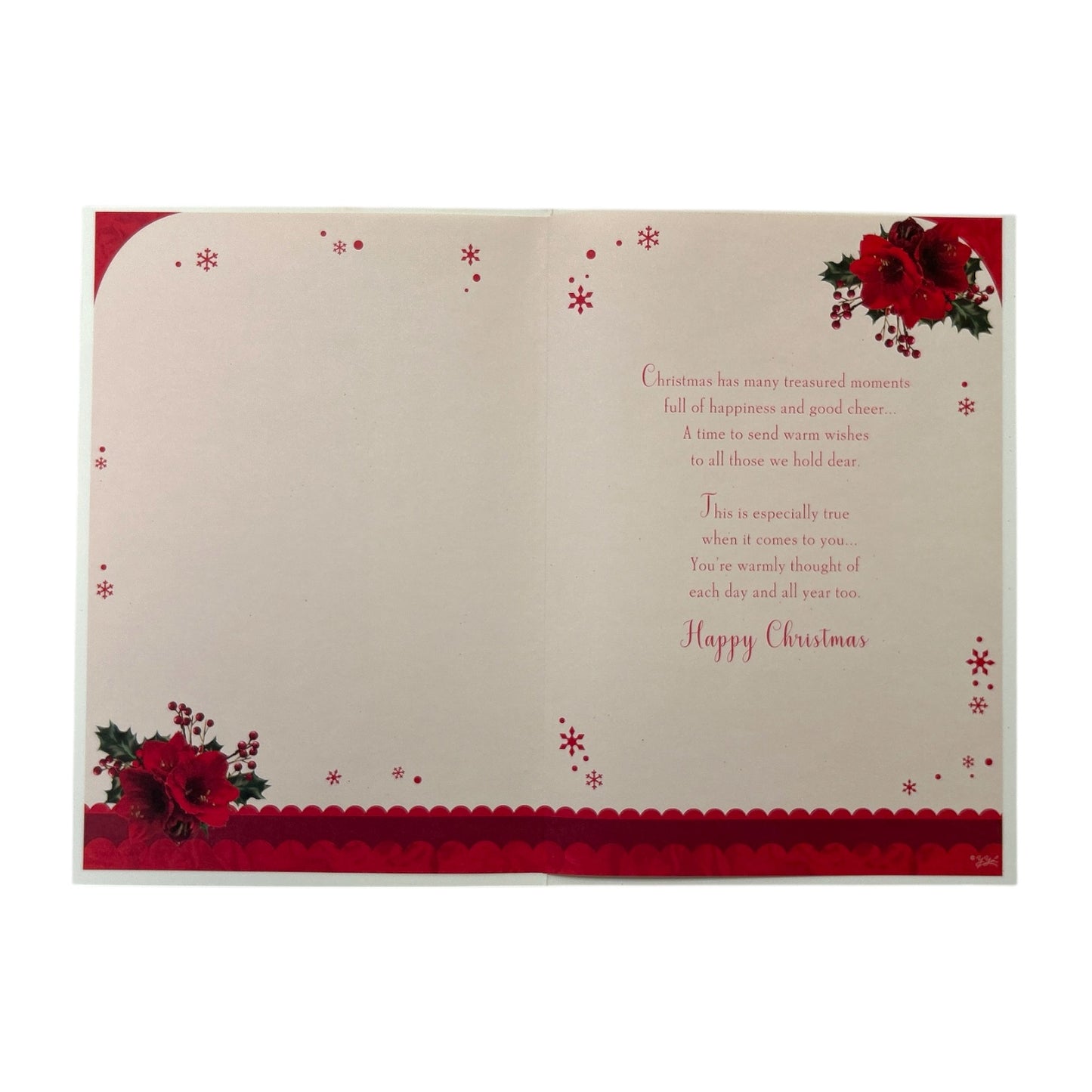 For a Very Special Daughter Flower Frame Design Christmas Card