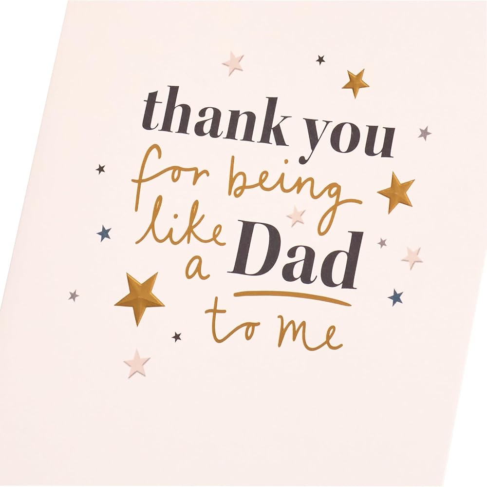 Thank You Stars Design Dad Father's Day Card