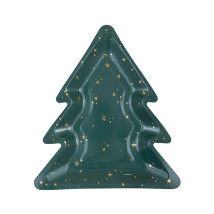 Pack of 8 Modern Christmas Tree Shaped 8.25