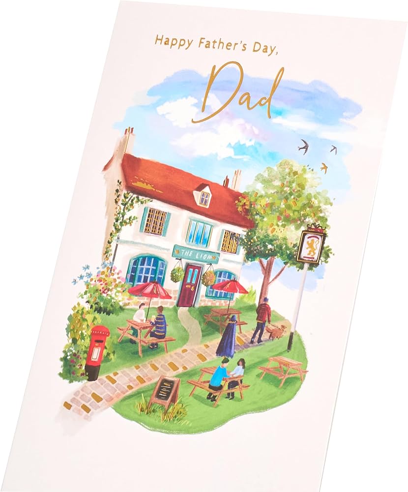 Pub Garden Design Dad Father's Day Card