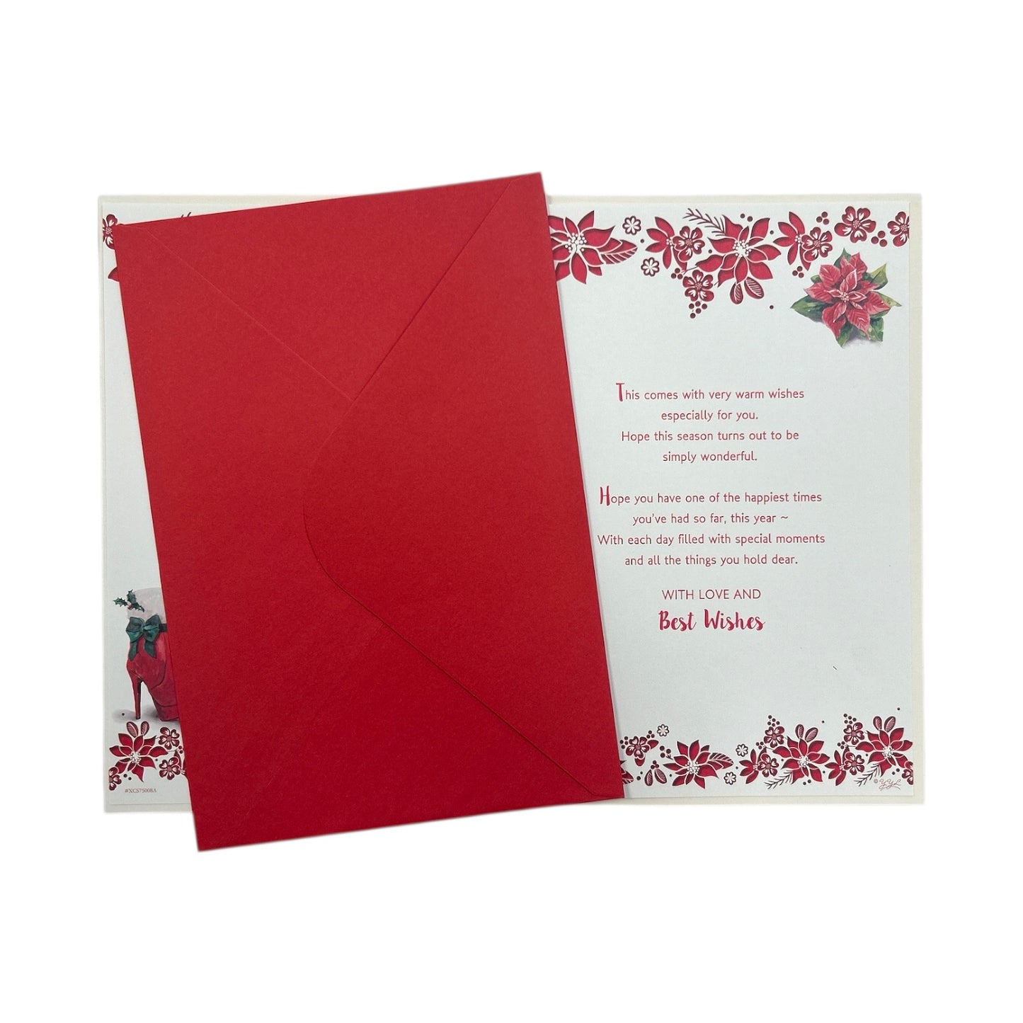 December Birthday Glam & Holiday Wishes Christmas Card