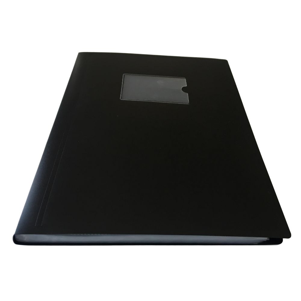 A4 Black Flexible Cover 80 Pocket Display Book