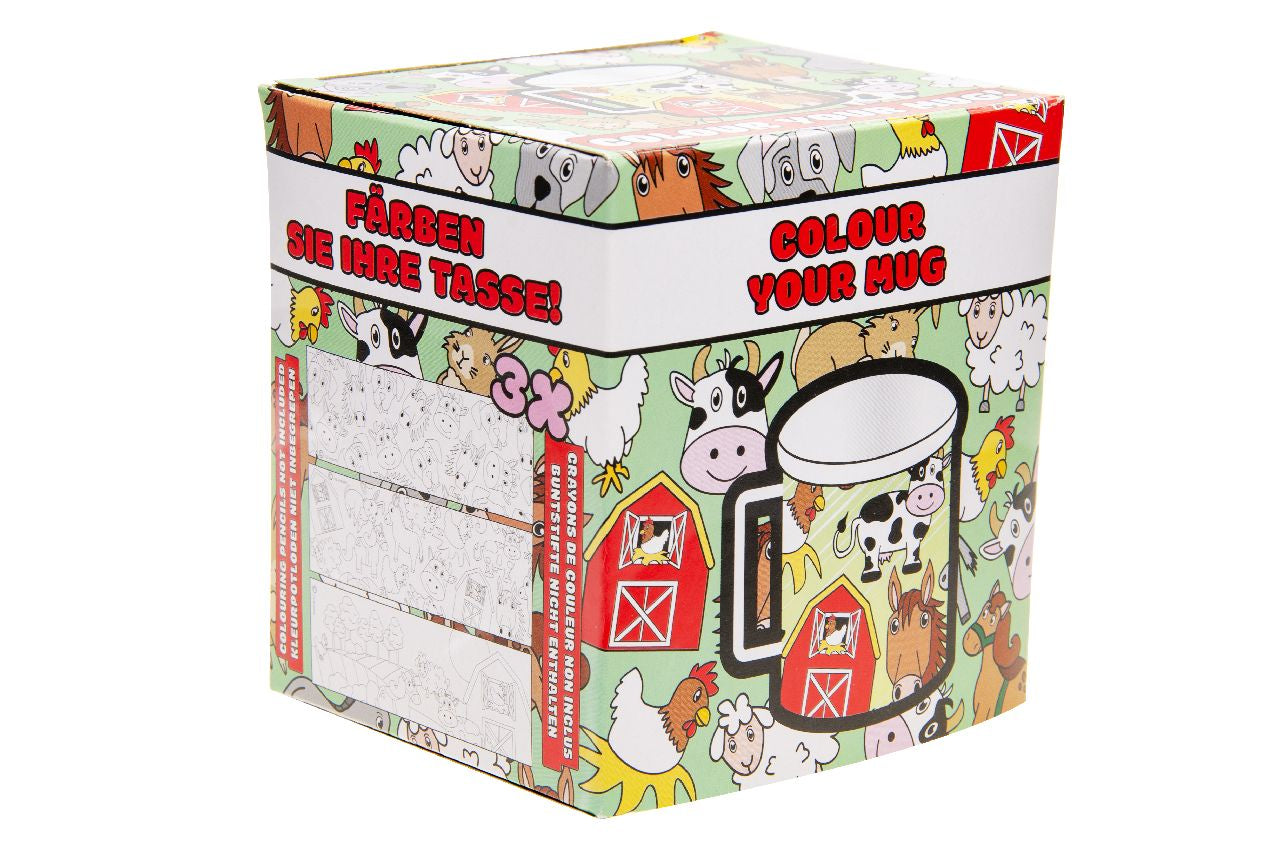Farm Animals Theme Color Your Own Mug