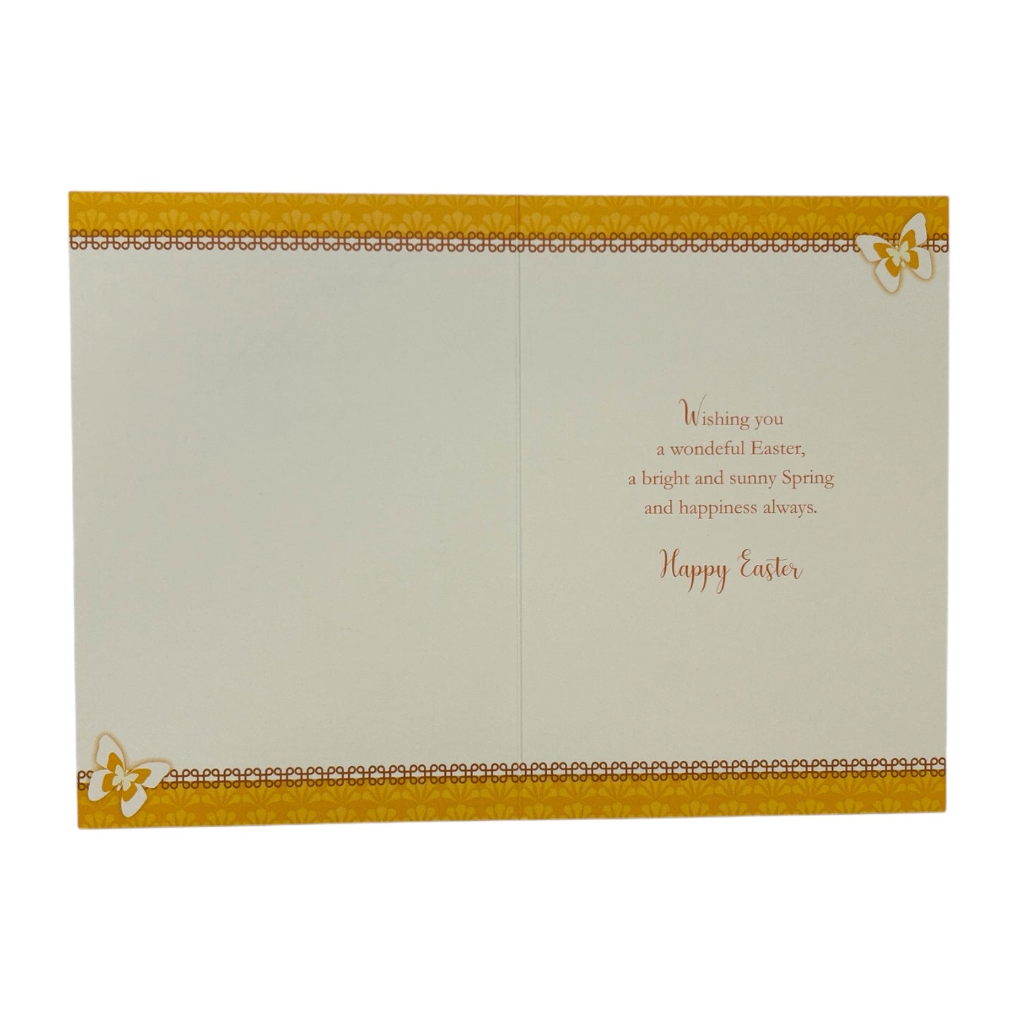 Wishing You A Happy Easter White Daffodil Flowers Design Card