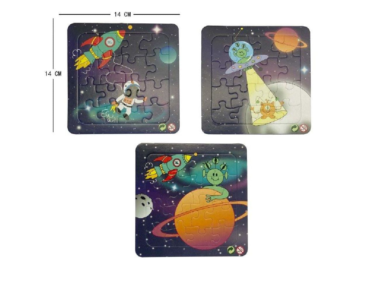 Pack of 12 Space Mini Puzzle Games