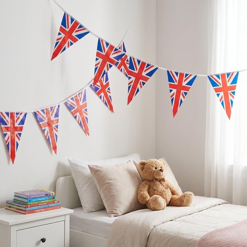 Union Jack Bunting 7m with 25 Pvc Pennant