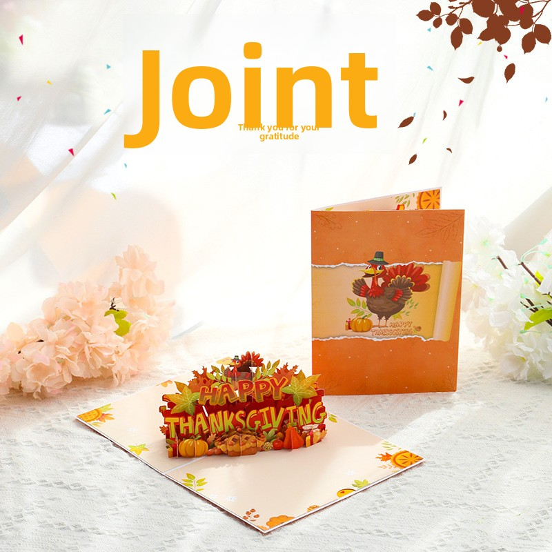 Thanksgiving Harvest 3D Pop Up Greeting Card
