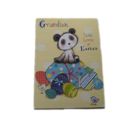 Cute Grandson Nice Verse Easter Greeting Card