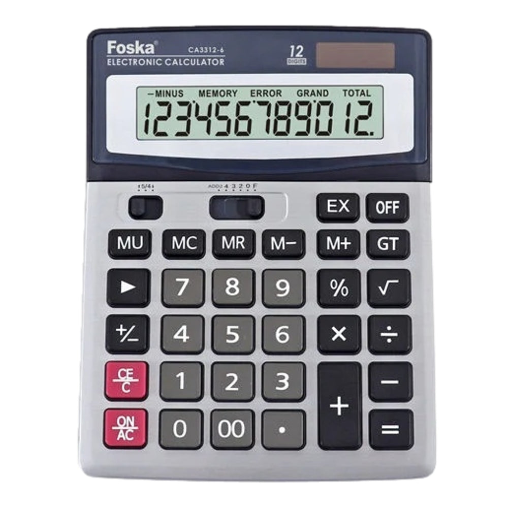 【hacoa/ハコア】Solar Battery Calculator Desk Type (ウォールナット) Basic Calculator, 12 Digit Solar Battery Calculator, Candy
